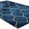 Azure Lattice Hand Tufted Woolen Carpets