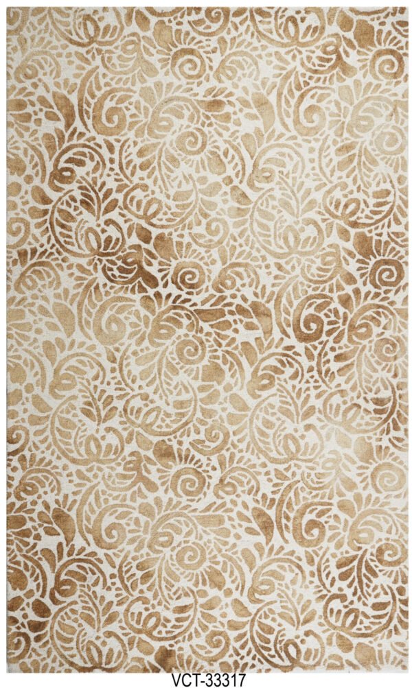 Ivory Bloom Hand Tufted Woolen Carpets