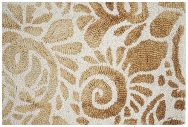 Ivory Bloom Hand Tufted Woolen Carpets