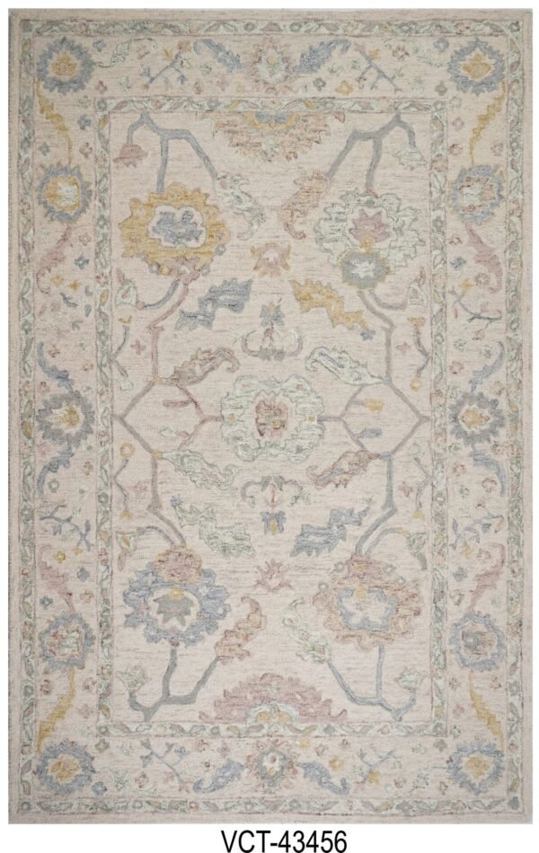 Ivory Bahar Hand Tufted Woolen Carpets