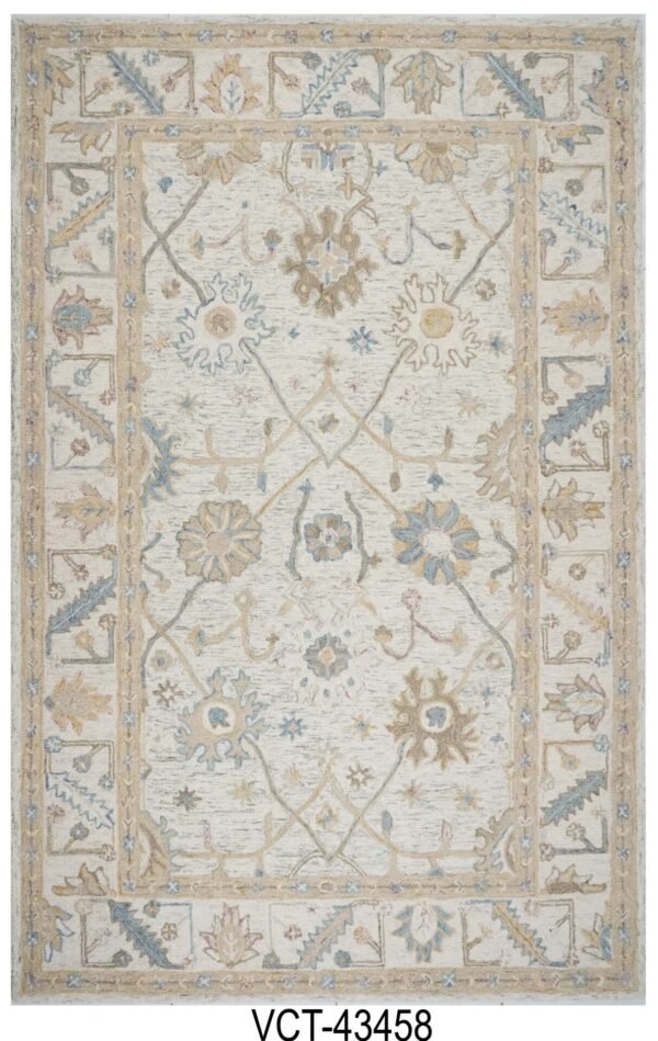 Ivory Zareen Hand Tufted Woolen Carpets