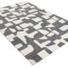 Noir Grids Hand Tufted Woolen Carpets