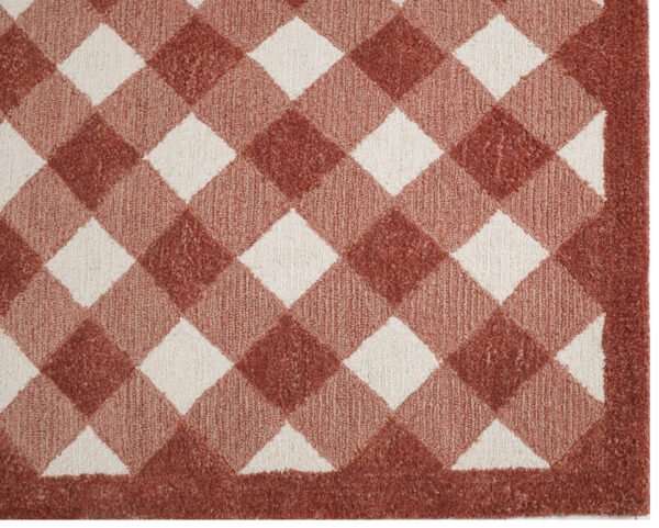 Rustic Checkered Gingham Hand Tufted Carpets