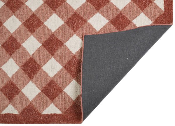 Rustic Checkered Gingham Hand Tufted Carpets